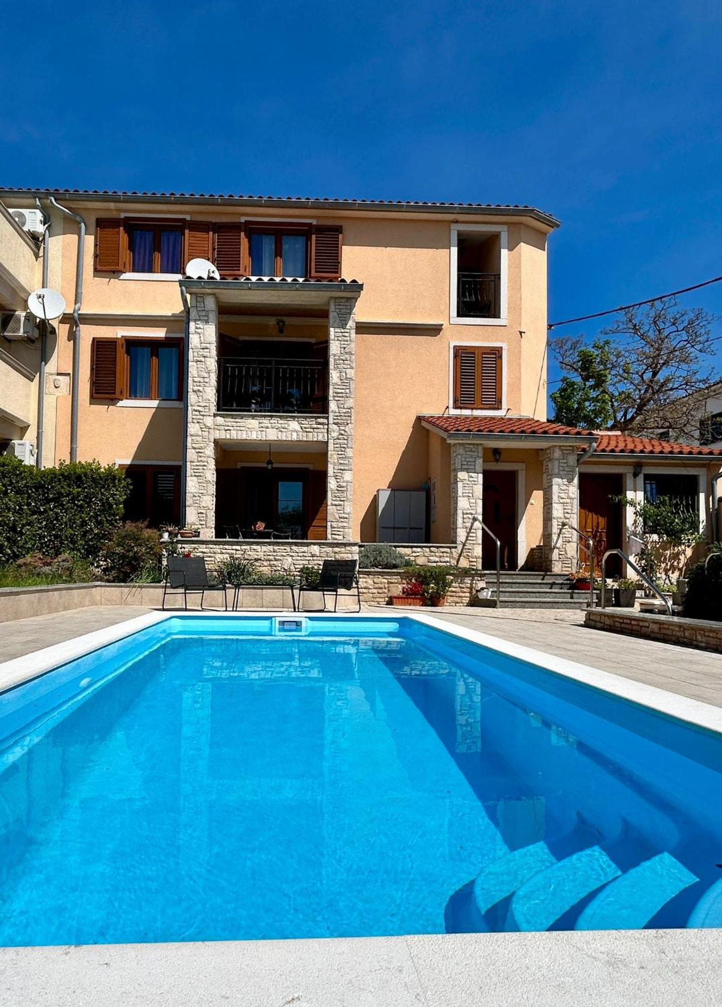 Villa Krasa Sea View Apartmants With Pool Ližnjan Eksteriør bilde